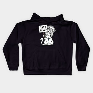 Cats Against Trump, Funny Cat Kids Hoodie